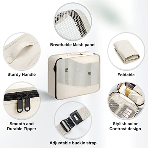 Travel cube set for easy luggage organization