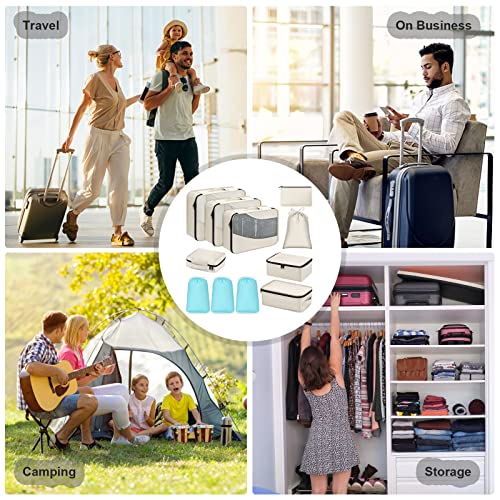 Travel cube set for easy luggage organization