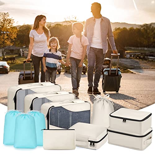 Travel cube set for easy luggage organization