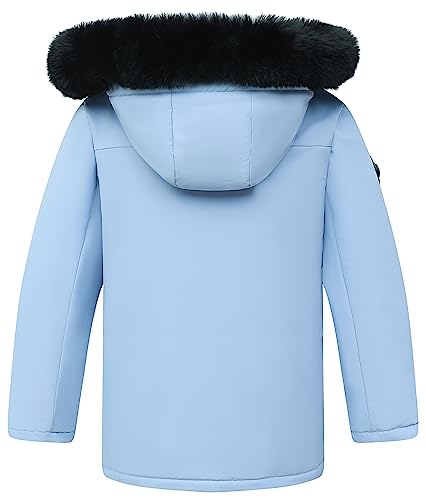 MOERDENG Warm Waterproof Kids Ski Jacket for Winter Travel