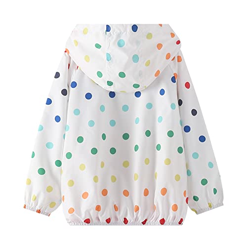 Polka Dot Waterproof Girls' Rain Jacket - WELAKEN