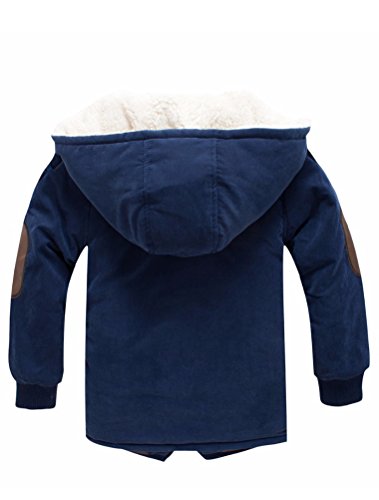 Mallimoda Boys Hooded Parka Jacket Navy 7-8 Years