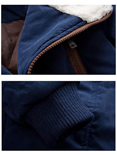 Mallimoda Boys Hooded Parka Jacket Navy 7-8 Years