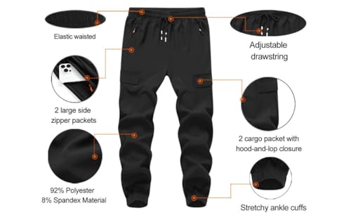 Youth Cargo Joggers for Hiking and Outdoor Sports