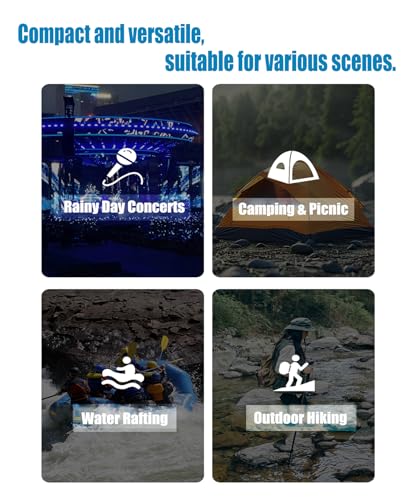 Makonus Kids 2 Pack Reusable Rain Ponchos, Purple/Pink