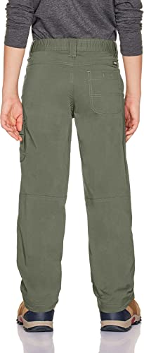 Kids Outdoor Camping Hiking Pants, UPF 50+, Olive