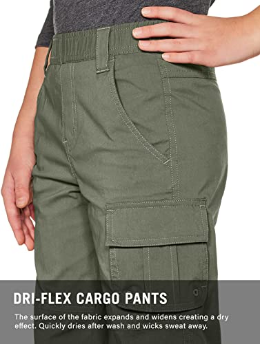 Kids Outdoor Camping Hiking Pants, UPF 50+, Olive