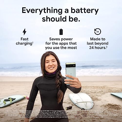 Google Pixel 6 5G, Unlocked, 256GB, Stormy Black