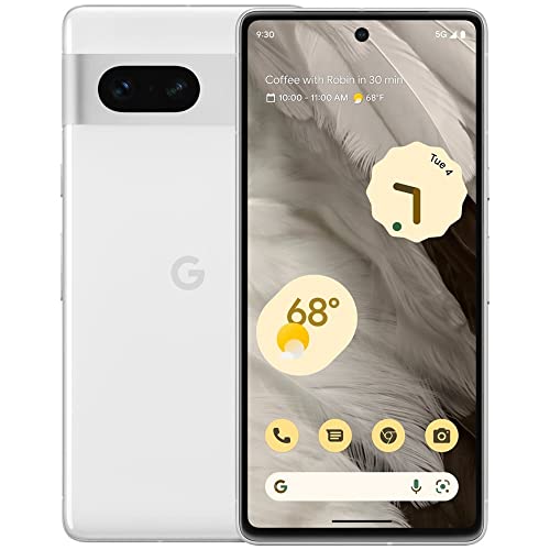 Google Pixel 7 5G Unlocked Smartphone, 128GB Snow