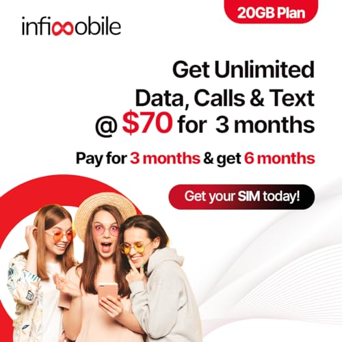 Infimobile 6-Month Prepaid Unlimited Plan - $18.6/Month
