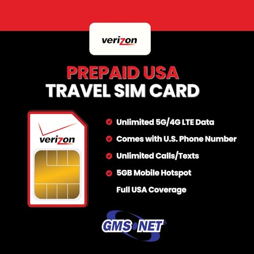 Unlimited 5G USA Prepaid SIM Card - 60 Days