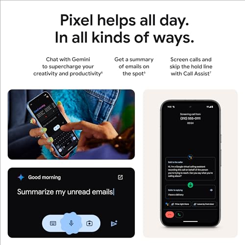 Google Pixel 8a - AI-Powered Smartphone, 256GB Obsidian