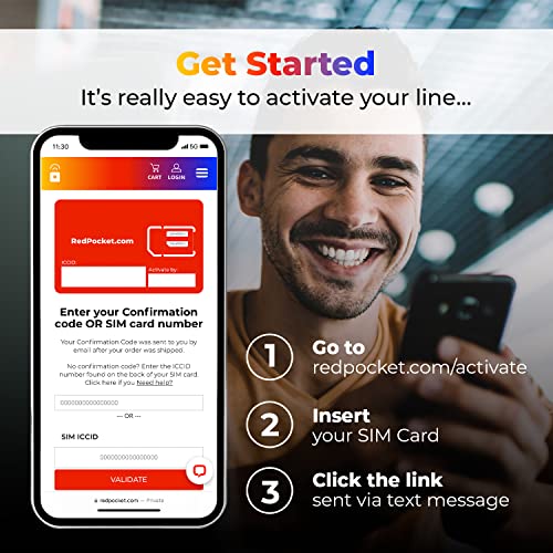 RedPocket $40 Unlimited Data Phone Plan with SIM