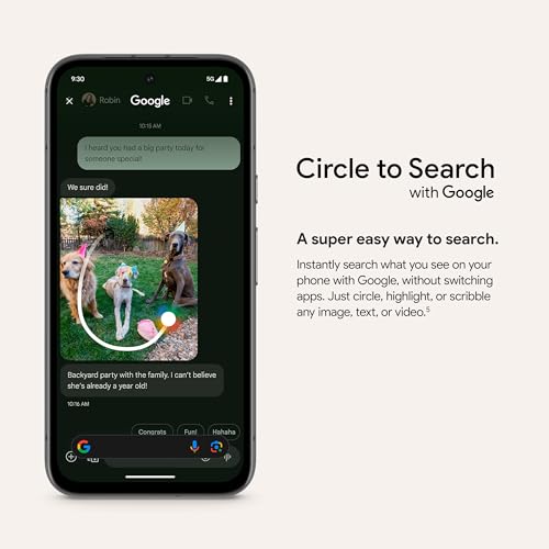 Google Pixel 8a - AI-Powered Smartphone, 256GB Obsidian