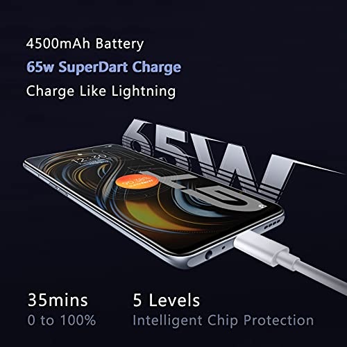 Realme GT 5G Unlocked Smartphone - Blue, 128GB, 8GB RAM