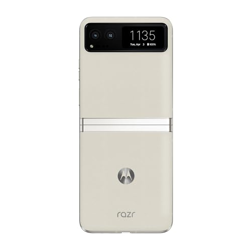 Motorola Razr 2023 Unlocked AI Smartphone - Vanilla Cream