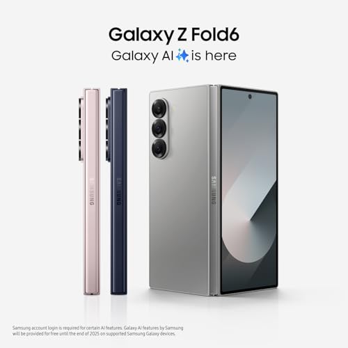 SAMSUNG Galaxy Z Fold 6 AI Smartphone Bundle 512GB