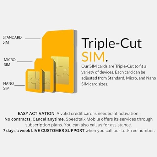 SpeedTalk Prepaid SIM for 5G/4G Smartphones