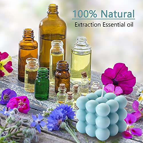 Scented Cube Soy Wax Candle Set with Bubble Design