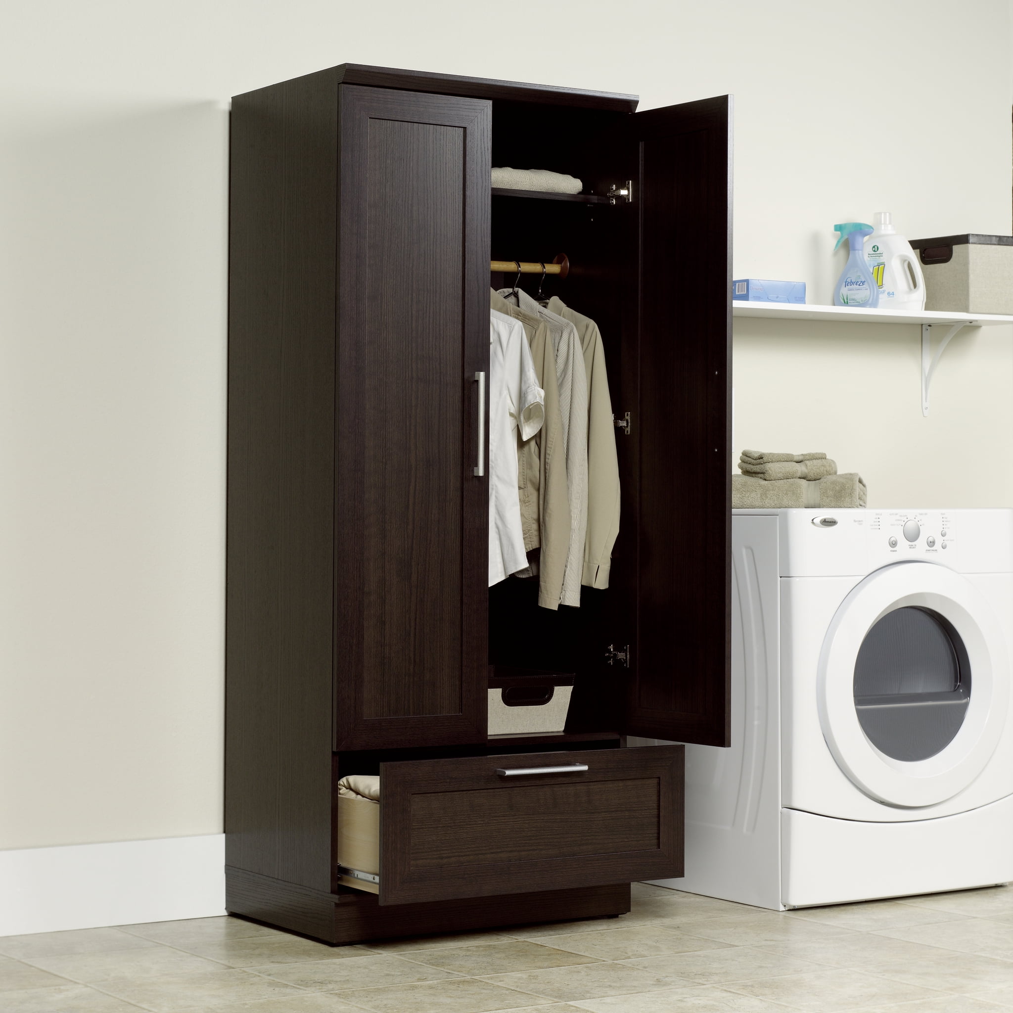 Sauder Homeplus Wardrobe, Dakota Oak Finish
