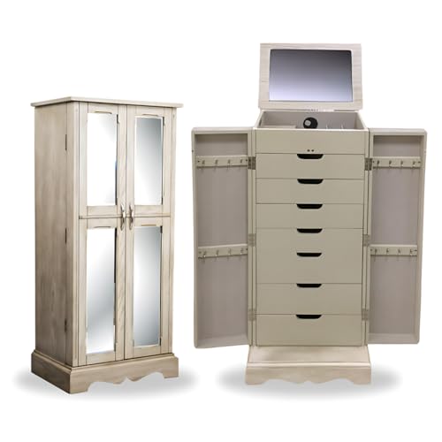 Hives and Honey Chelsea Jewelry Armoire, Taupe Mist