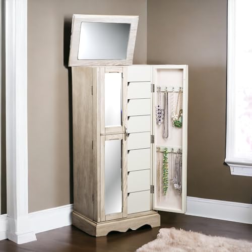 Hives and Honey Chelsea Jewelry Armoire, Taupe Mist