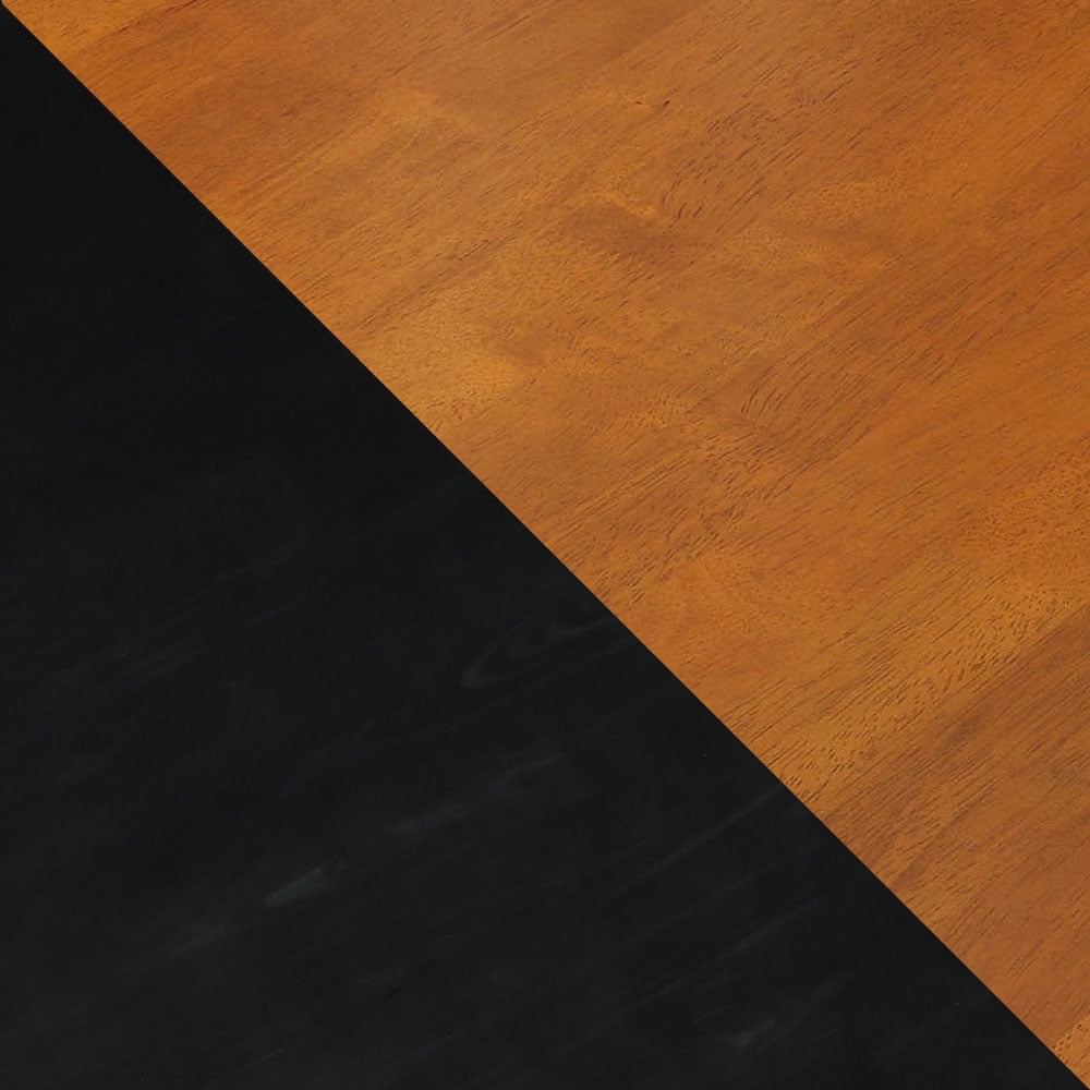 Autumn Lane Farmhouse Dining Table, Black/Oak