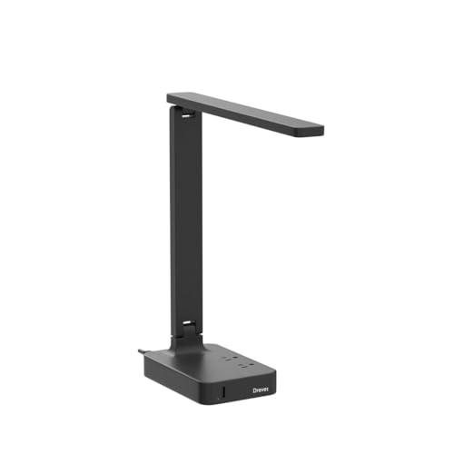 LED Desk Lamp with USB and AC Outlets