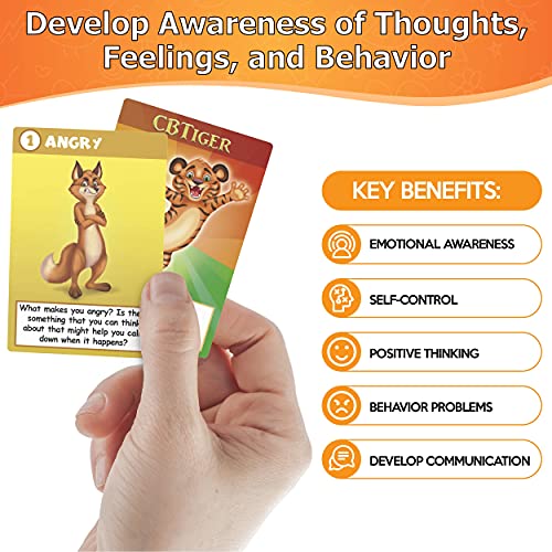 CBTiger Therapy Card Game for Kids - Boost Social & Emotional Skills