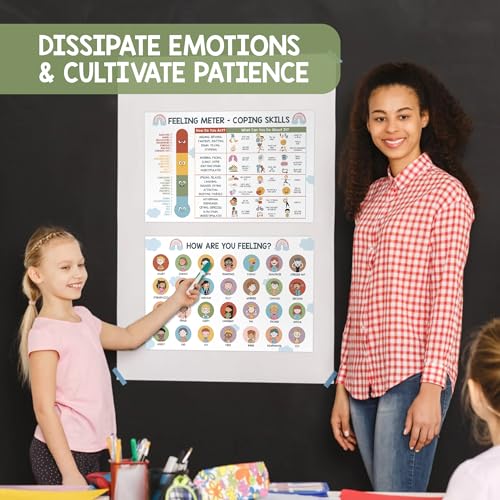 Kids Feelings Chart Poster for Home Education
