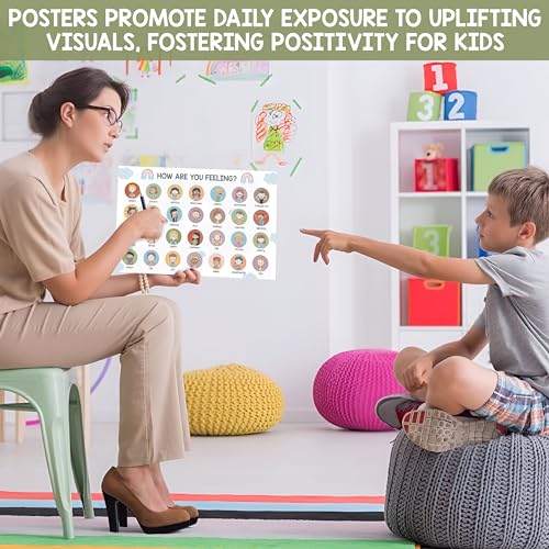 Kids Feelings Chart Poster for Home Education