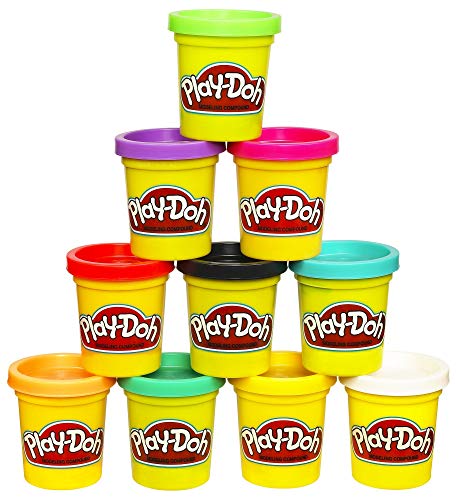 10-Pack Play Doh in Assorted Colors, Non-Toxic, Kids