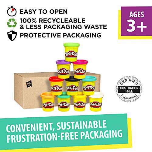 10-Pack Play Doh in Assorted Colors, Non-Toxic, Kids