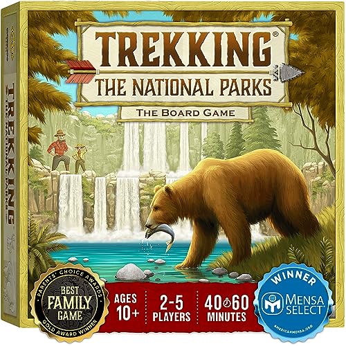 Trekking National Parks Family Board Game for Ages 10+