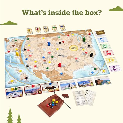 Trekking National Parks Family Board Game for Ages 10+