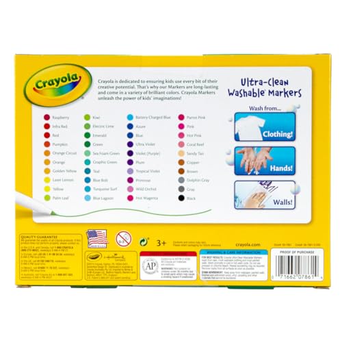 Crayola Fine Line Washable Markers Set for Kids