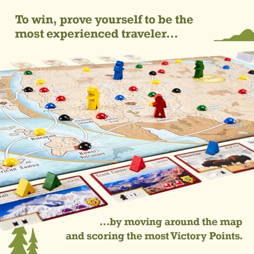 Trekking National Parks Family Board Game for Ages 10+