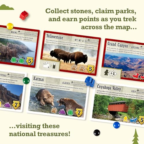 Trekking National Parks Family Board Game for Ages 10+