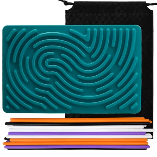 Double-Sided Silicone Sensory Activity Board for Ages 3+