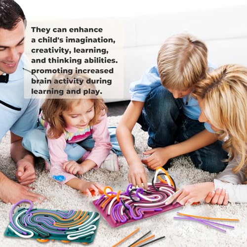 Double-Sided Silicone Sensory Activity Board for Ages 3+