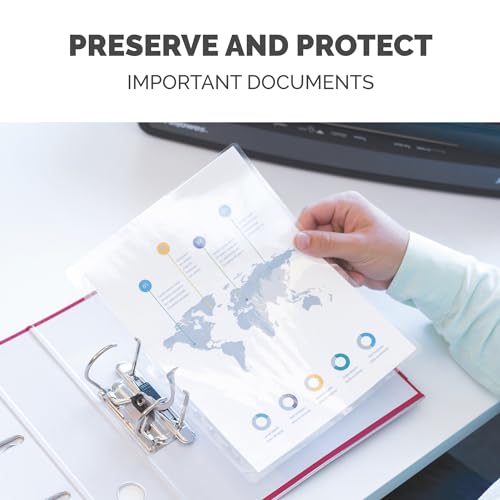 Fellowes Letter Size Laminating Pouches, 3 mil, 100-Pack