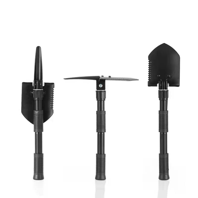 Leizji Military Portable Shovel and Pickax, Multifunction Tool