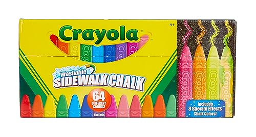 Crayola Ultimate Washable Chalk Collection (64ct) for Homeschool
