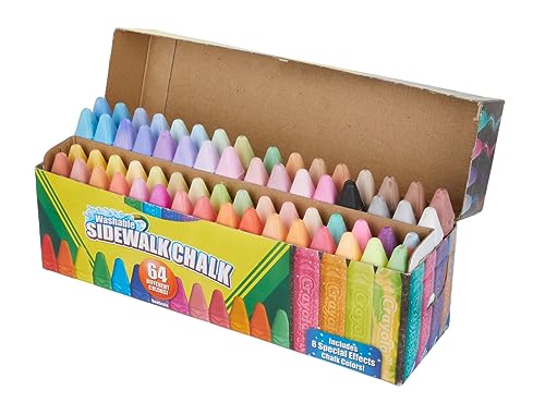 Crayola Ultimate Washable Chalk Collection (64ct) for Homeschool