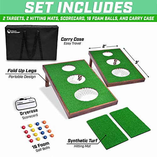 GoSports BattleChip Golf Game - Targets, Balls, Mats, Scorecard