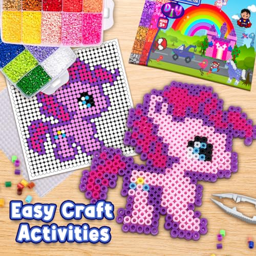 23000-pc Fuse Beads Kit: 22 Colors, 106 Patterns