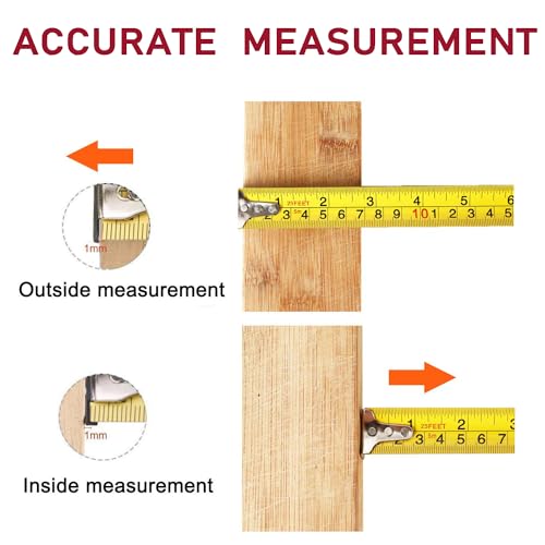Zabiki 25 Ft Measuring Tape with Metric and Inches