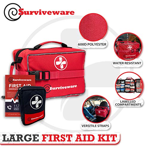 Surviveware Premium First Aid Kit for Homeschooling Emergencies