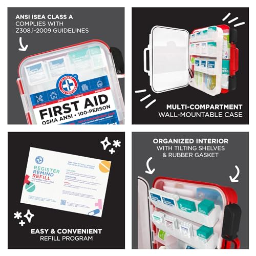326 Piece First Aid Kit in Red Case - Homeschool Survival