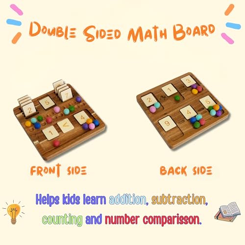Wooden Montessori Math Board Toy for Homeschool Kids